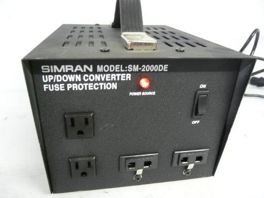 Simran sm-2000DE 110V 115V 220V up/down converter 