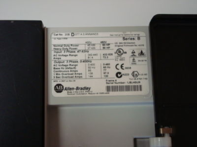 Allen bradley 20BD077A0ANNANCO 60HP ac drive powerflex.