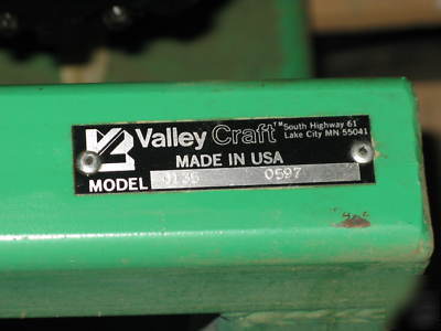 Dual axis drum handler, valley craft md: 6135 very nice