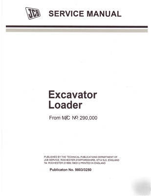 Jcb 1400B, 1550B & 1700B backhoe loader service manual