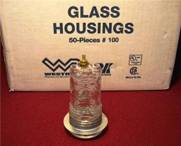 New - 50 westrim #GH100 glass housings