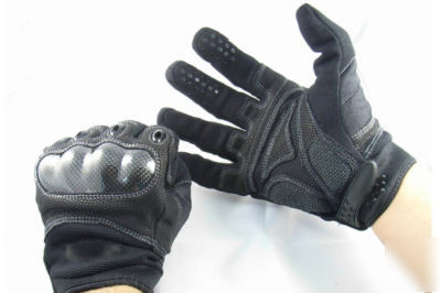 Police gloves carbon knuckles