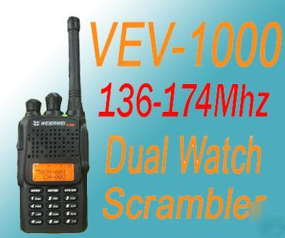 Weierwei v-1000 professional fm vhf radio 136-174