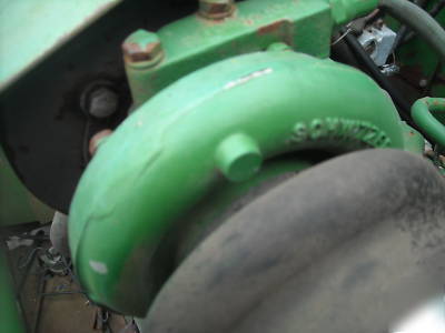  early 80's john deere 6CYL turbo diesel engine runs 