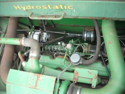  early 80's john deere 6CYL turbo diesel engine runs 