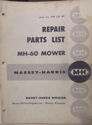 1956 ferguson mh-60 sickle mower parts manual