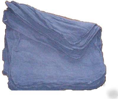 2000 industrial shop rags / cleaning towels blue