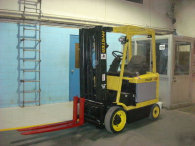 2004 hyster lift truck E45Z 4,500 lb electric forklift 