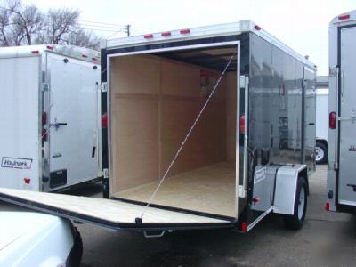 2010 haulmark 6X12 enclosed cargo trailer ramp v-nose