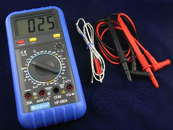 Digital multimeter w/temperature multi meter test temp