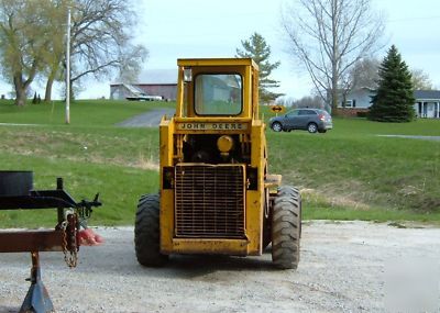 John deere skidsteer loader jd 125 diesel 40 hp bobcat 