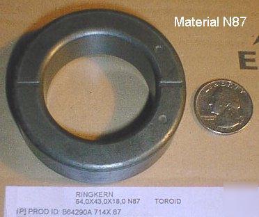 New qty 10 pressed siferrit ferrite toroid 64MM o.d