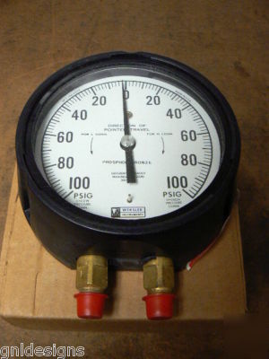 New weksler BC1 differential gauge 100 psig bronze 4.5