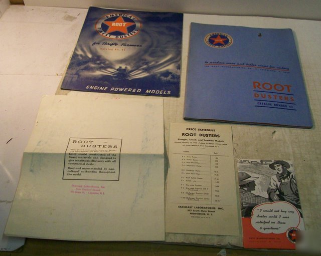 Root duster 1942 farm sales brochure lot