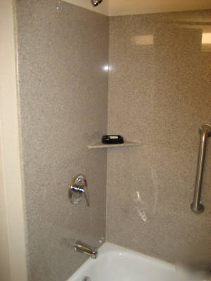 Solid granite bath surrounds