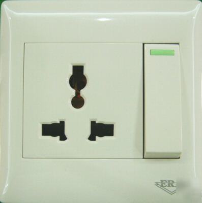 Universal multi plug socket power supply terminals e