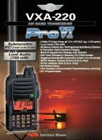 Vertex standard vxa-220 pro'vi air band handheld radio