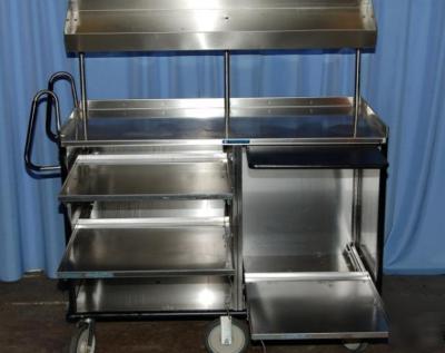 Lakeside stainless steel transport cart, 60