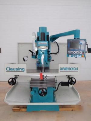 New 7169 clausing SUP8BVSCNC cnc bed mill 47.2