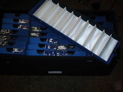 Salesman sample case for eyewear, collectibles, jewlery