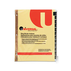 Universal ring binder index jan-dec indexes 7 sets