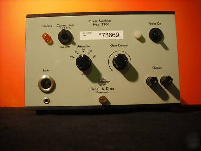 Bruel & kjaer 2706 power amplifier