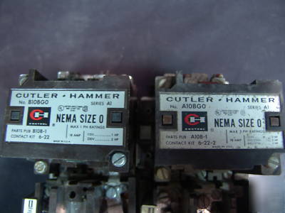Cutler hammer motor starters a/b 10BG0 lot of 2