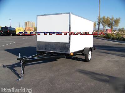 Enclosed cargo camping ultra-light duty s-axle trailer