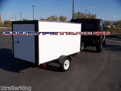 Enclosed cargo camping ultra-light duty s-axle trailer