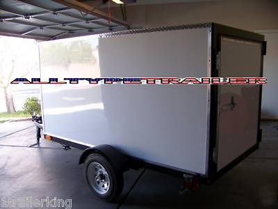 Enclosed cargo camping ultra-light duty s-axle trailer
