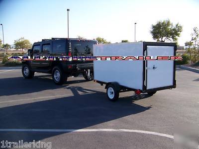 Enclosed cargo camping ultra-light duty s-axle trailer