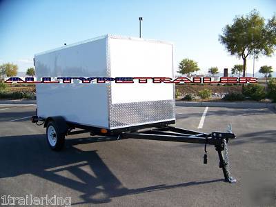 Enclosed cargo camping ultra-light duty s-axle trailer