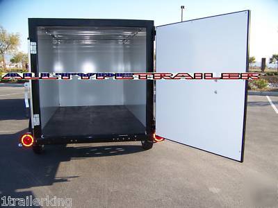 Enclosed cargo camping ultra-light duty s-axle trailer