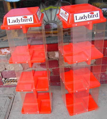 Ladybird matching perspex book display carousels t'bury