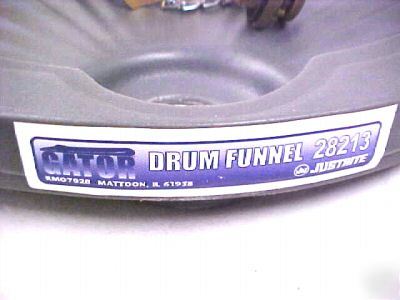 New justrite gator 30 or 55-gallon drum funnel #28213