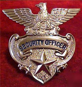 New security officer hat badge u.s. made