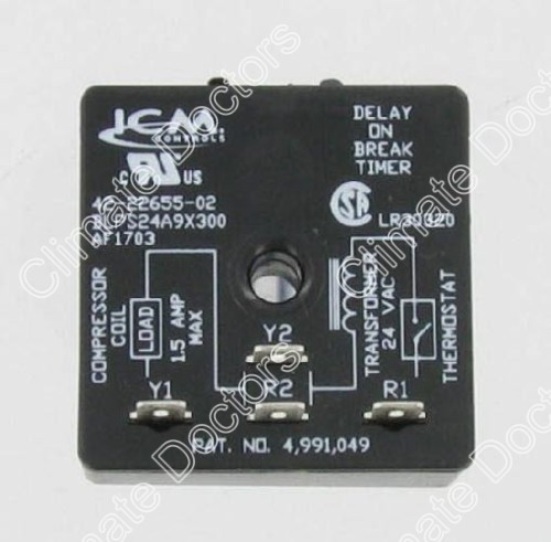 Rheem ruud 42-22655-02 time delay relay ICM205