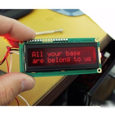 Sparkfun - basic 16X2 character lcd - red on black 5V