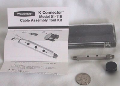 Wiltron k/2.9MM cable assemby kit with assy aids