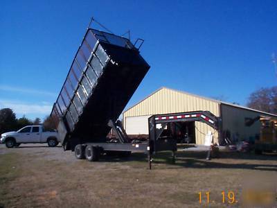  gooesneck dump trailer pj 2006 8 ft removal sides