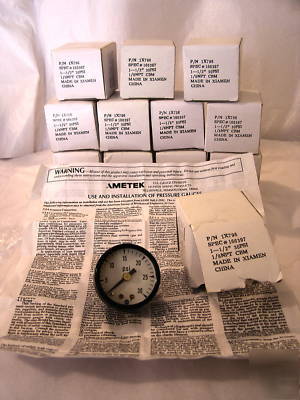 Mil-spec surplus: lot of 12 ametek 30PSI pressure gauge