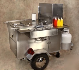 New 2010 model neptune towable hot dog cart