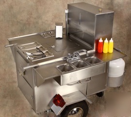 New 2010 model neptune towable hot dog cart