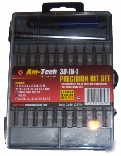 30PC micro precision torx hex screwdriver bits set cr-v
