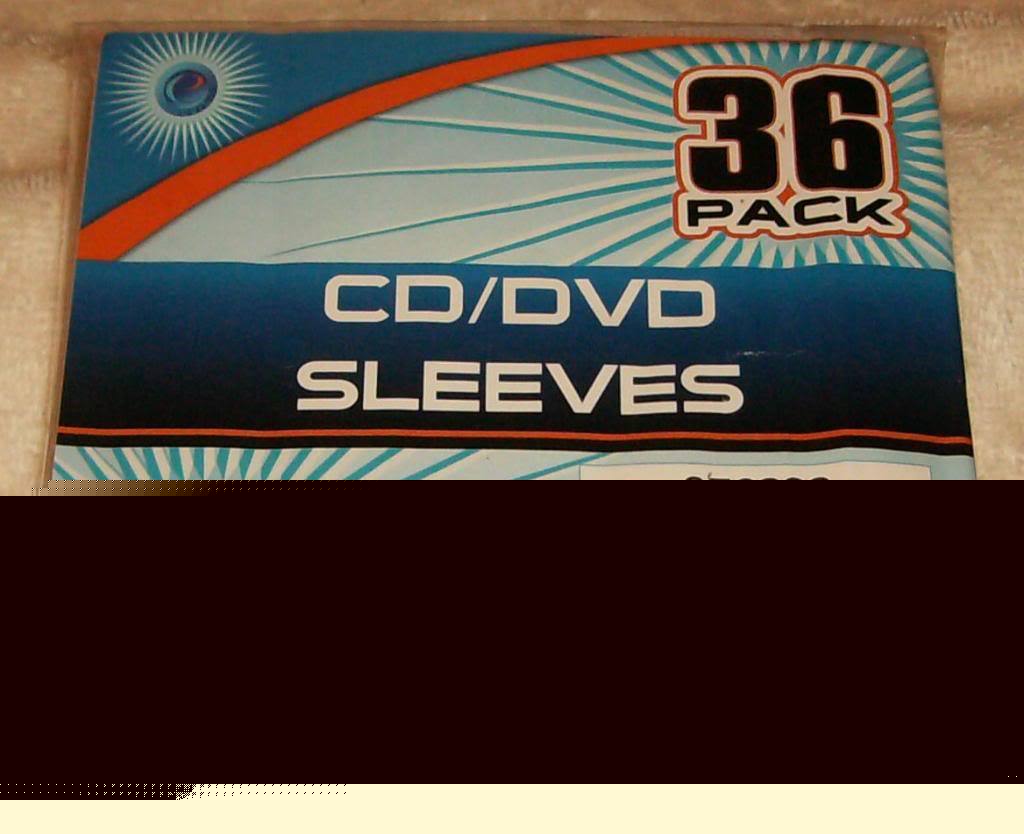 36/pk cd dvd tyvek sleeves, paper / plastic