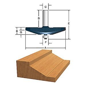 New bosch ogee raised panel bit 3-3/8