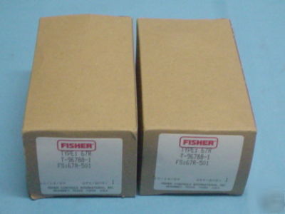 New fisher 67R regulators Â¼â€ npt air gas 2 for 1