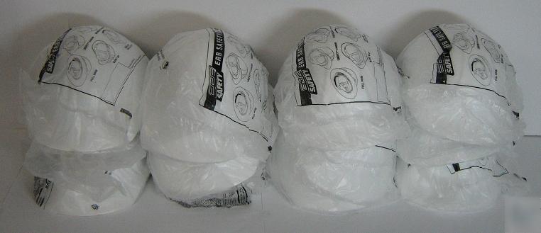 New lot of 12 erb liberty hard hats white w/ straps