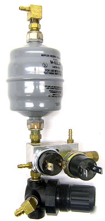 Norgren pressure regulator plug valve filter manifold