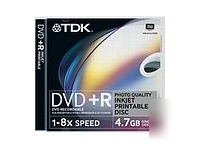 Tdk dvd+r 4.7GB printable dvd+R47PWWPQEC